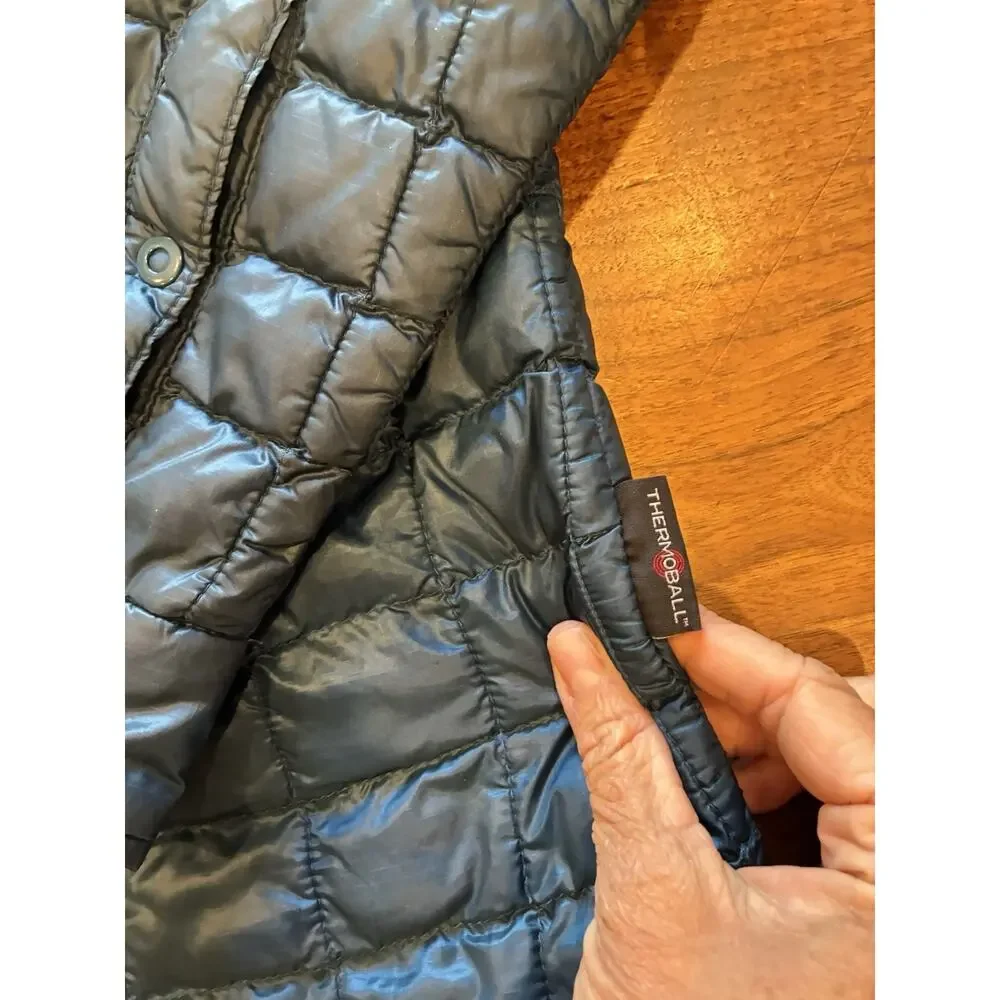 The North Face Reyes ThermoBall Insulated Button Shirt‎ Jacket Blue Men XL C916
